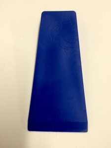 Mold Release Wedges 7" Blue Wedge - 2" W x 3 1/4" W x 7" L