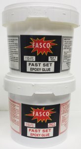 FASCO 110 FAST SET EPOXY GLUE GALLON KIT