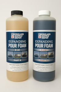 Expandable Polyurethane Pour Foam 8lb quart kit (pint of A and pint of B)