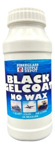 Black Gel Coat No Wax Quart