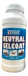 Neutral Gelcoat No Wax Quart
