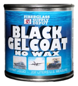 Black Gel Coat No Wax Half Pint
