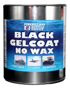 Black Gel Coat No Wax Pint