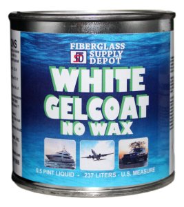 GELCOAT WHITE NO WAX Half Pint