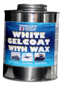 GELCOAT WHITE WITH WAX Pint