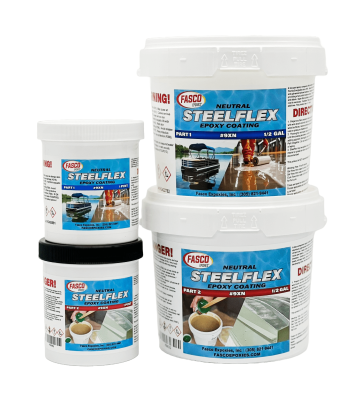FASCO 9X STEEL-FLEX EPOXY COATING Gallon Kit NEUTRAL