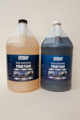 Expandable Polyurethane Pour Foam 8lb 2 Gallon Kit (1 gallon of A and 1 gallon of B)
