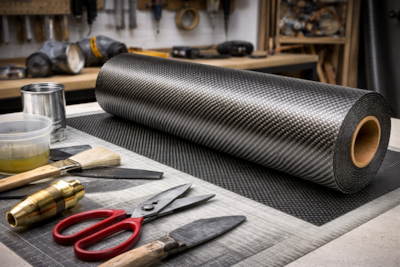 3K, 2 x 2 twill, 13 x 13 count - 5.7oz x 50in -Woven Carbon