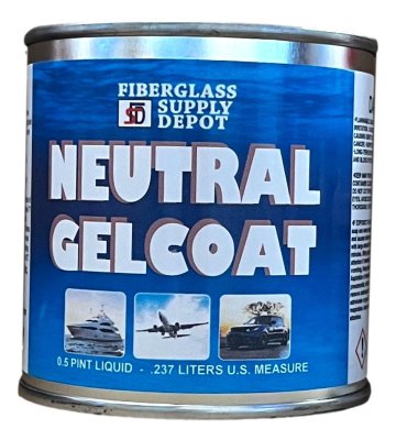 Neutral Gelcoat No Wax Half Pint