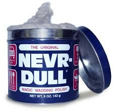 1941 VINTAGE NEVR-DULL NEVER-DULL Magic Wadding Polish Tin Can EMPTY
