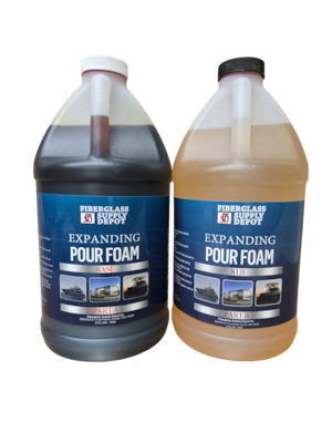 Expandable Polyurethane Pour Foam 8lb 1 gallon kit (1/2 gallon of A and 1/2 gallon of B)