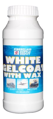 GELCOAT WHITE WITH WAX Quart