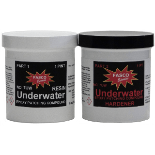 Fasco 7uw Underwater Epoxy Paste Quart Kit (Pint of part A and Pint of part B)