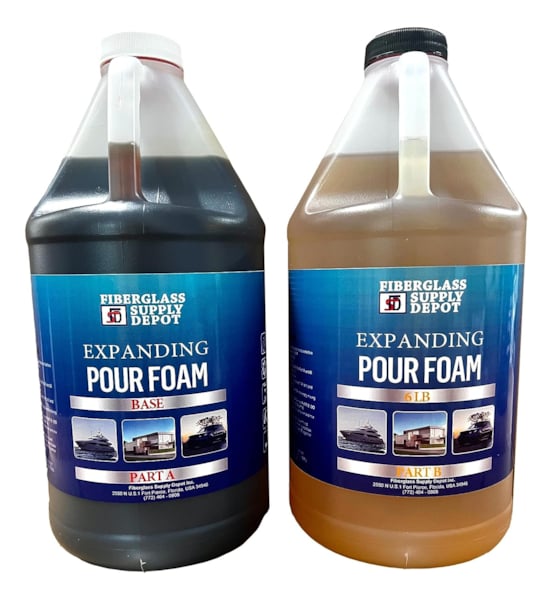 Expandable Polyurethane Pour Foam 6lb 2 Gallon Kit (1 gallon of A and 1 gallon of B)