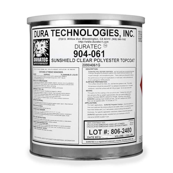 Duratec | Sunshield Clear Polyester Topcoat 904-061 Gallon