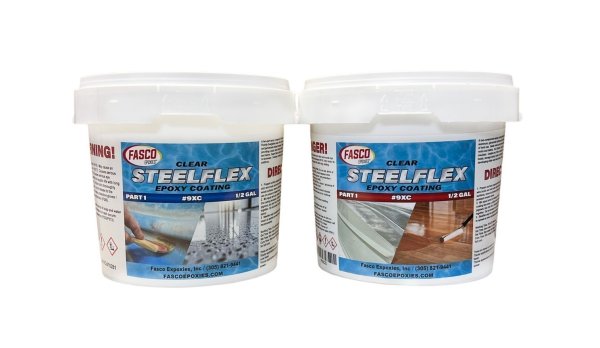 FASCO 9X STEEL-FLEX EPOXY COATING Gallon Kit Clear