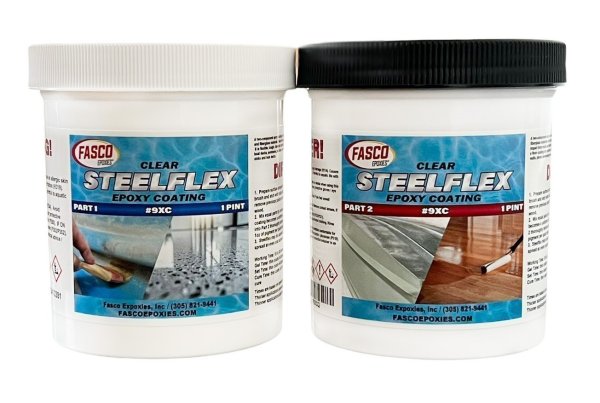 FASCO 9X CLEAR STEEL-FLEX EPOXY COATING Gallon Kit NEUTRAL