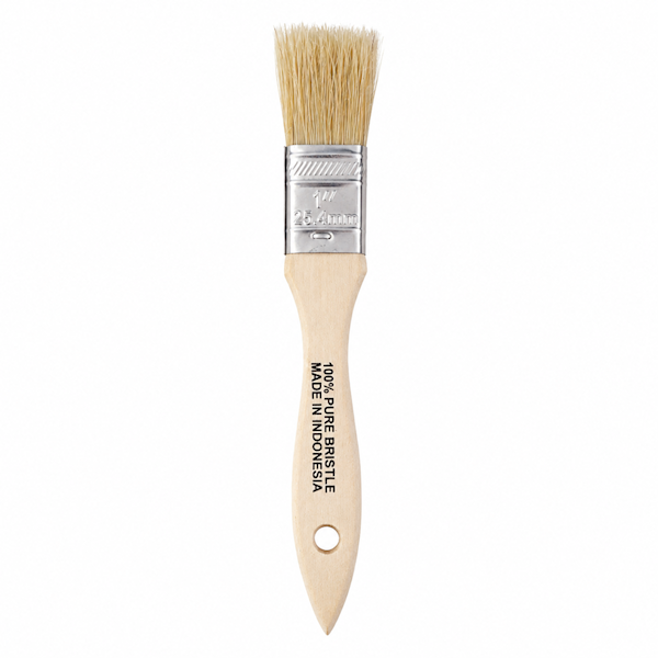 1" Single-Thick Natural Bristle Chip Brush – 3/8" Thick