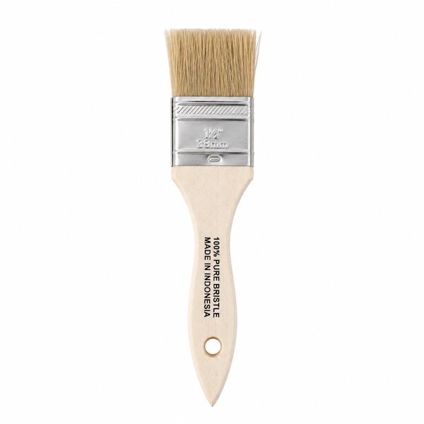 1-1/2" Single-Thick Natural Bristle Chip Brush – 3/8" Thick