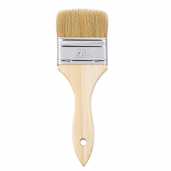 2-1/2" Single-Thick Natural Bristle Chip Brush – 3/8" Thick