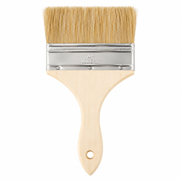 4" Double-Thick Natural Bristle Chip Brush – 5/8" Thick