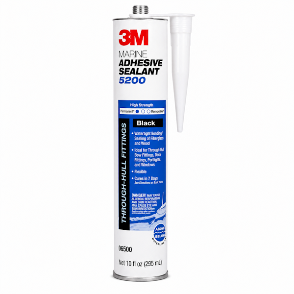 3M™ Marine Adhesive Sealant 5200 Black 10oz Tube