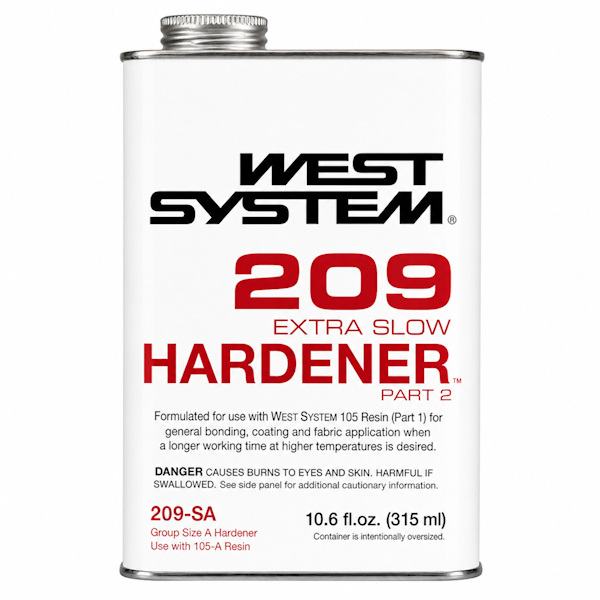 West System 209-SA Extra Slow Hardener .66 Pint