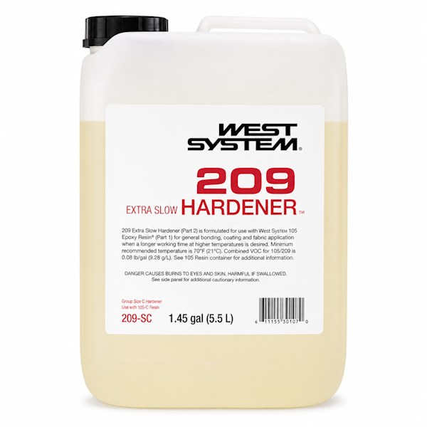West System 209-SC Extra Slow Hardener 1.45 Gal
