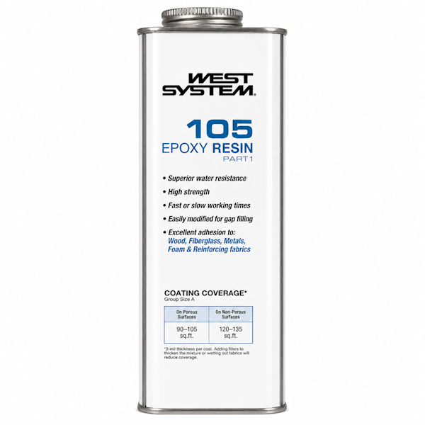 West System 105-A Epoxy Resin Quart 0.25gal