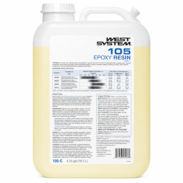 West System 105-C Epoxy Resin 4.35 gal