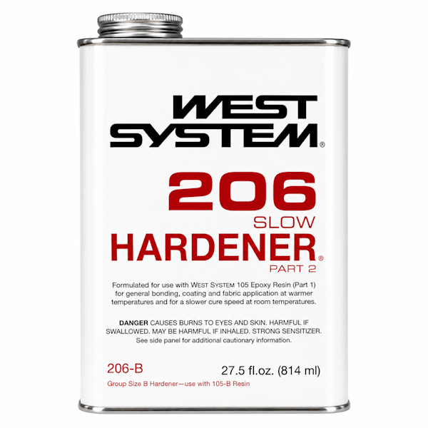 West System 206-B Slow Hardener .86 Quart