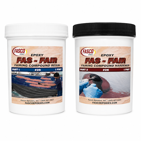 FASCO 26 Epoxy Fairing Compound Quart Kit