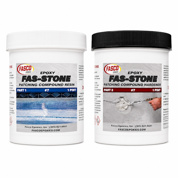 Fasco 7 Fas-Stone Epoxy Patching Compound Quart Kit