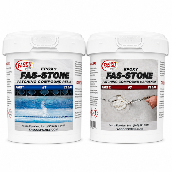 Fasco 7 Fas-Stone Epoxy Patching Compound Gallon Kit