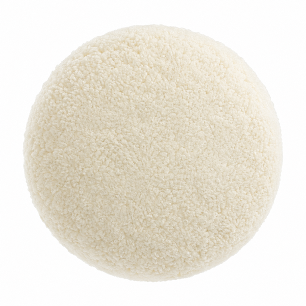 8" Bolt-On Wool Buffing Pad | 1.5" Twisted Wool Pile for Gelcoat, Fiberglass & Automotive Polishi...
