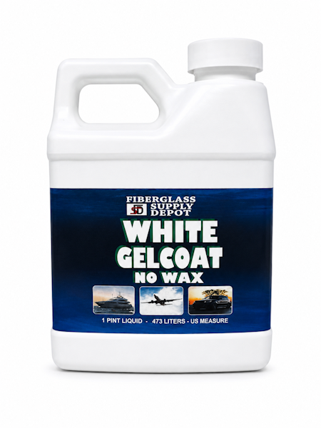 Gelcoat White No Wax Pint