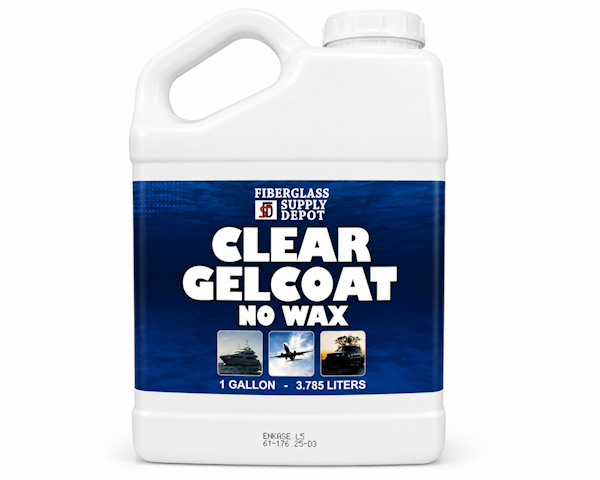 Gelcoat Clear No Wax Gallon