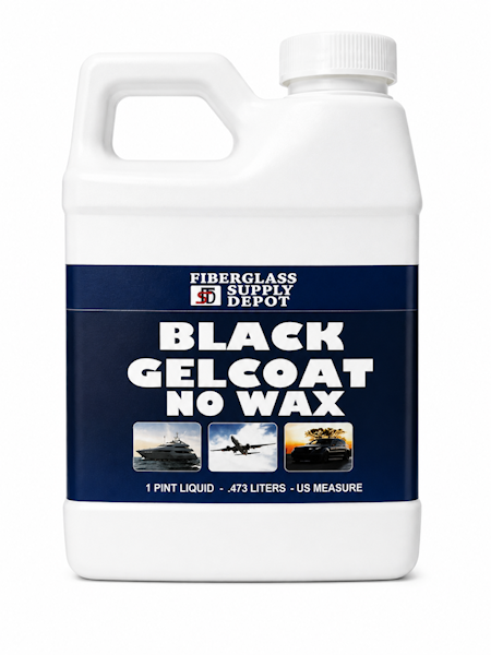 Black GelCoat No Wax Pint