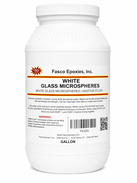 White Glass Microspheres Gallon