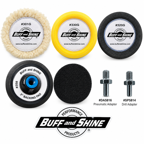 Buff and Shine 3" Tri-Pack Buffing Kit