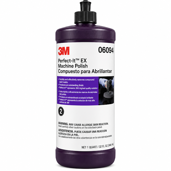 3M Perfect-It EX 06094 Machine Polish Step 2 – Swirl Mark Remover & High-Gloss Finishing Polish –...