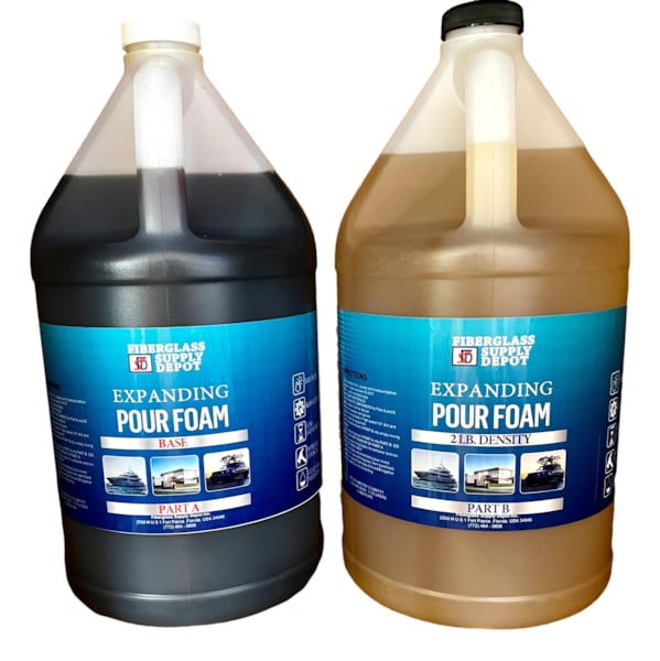 Expandable Polyurethane Pour Foam 2lb 1 gallon kit (1/2 gallon of A and 1/2 gallon of B)