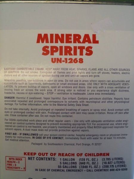 MINERAL SPIRITS Quart