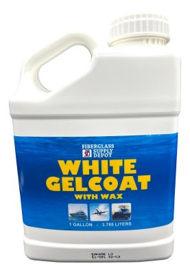 GELCOAT WHITE WITH WAX